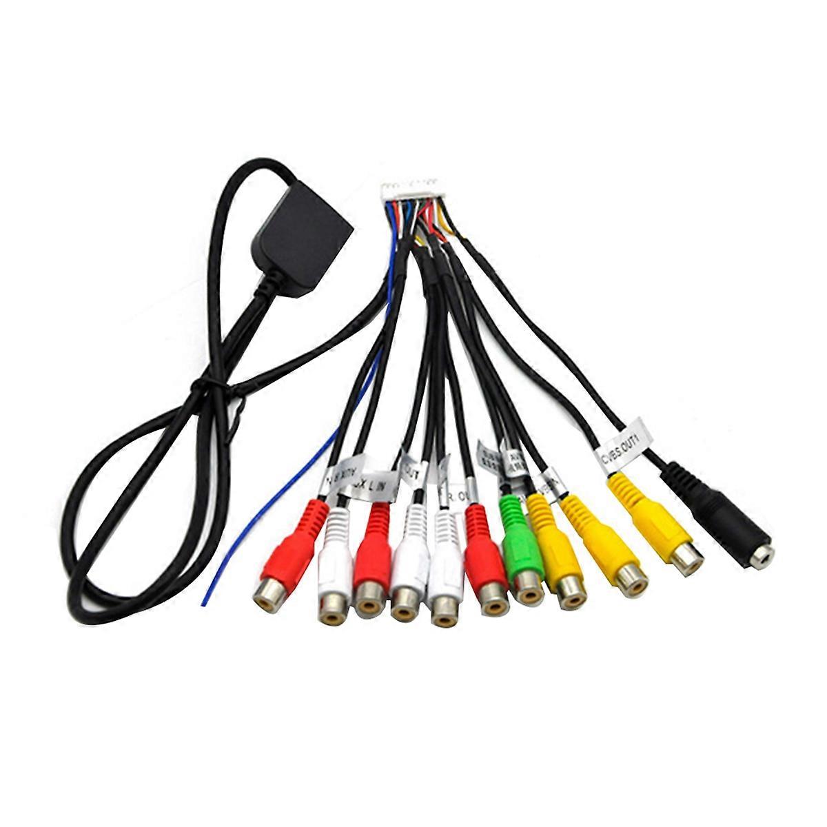 Car Stereo Radio Output Cable Wire Aux-in Adapter Subwoofer