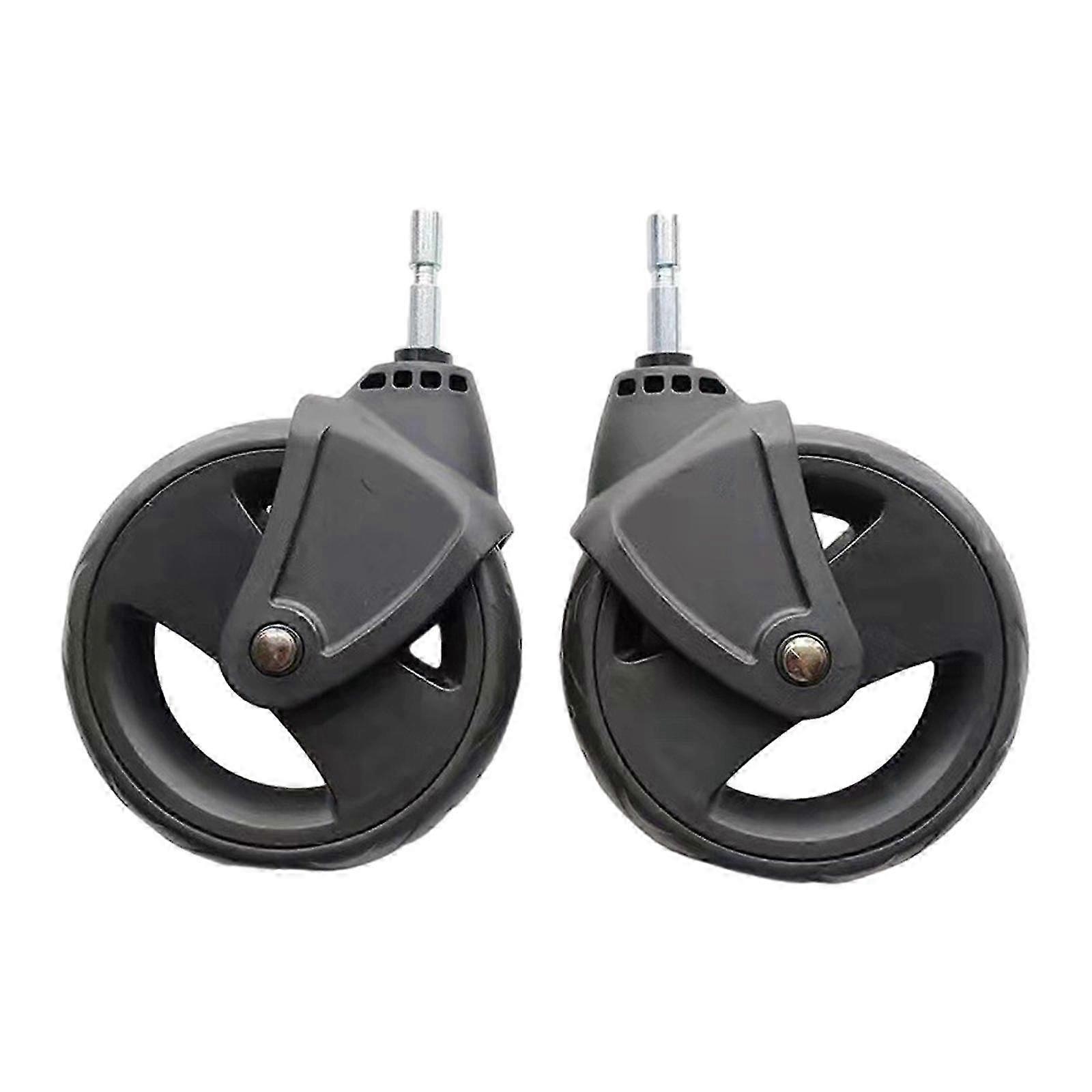 Replacement Parts Set for 2x Baby Stroller with Rubber Wheels Ideal for Pet Trolley and Pram Use