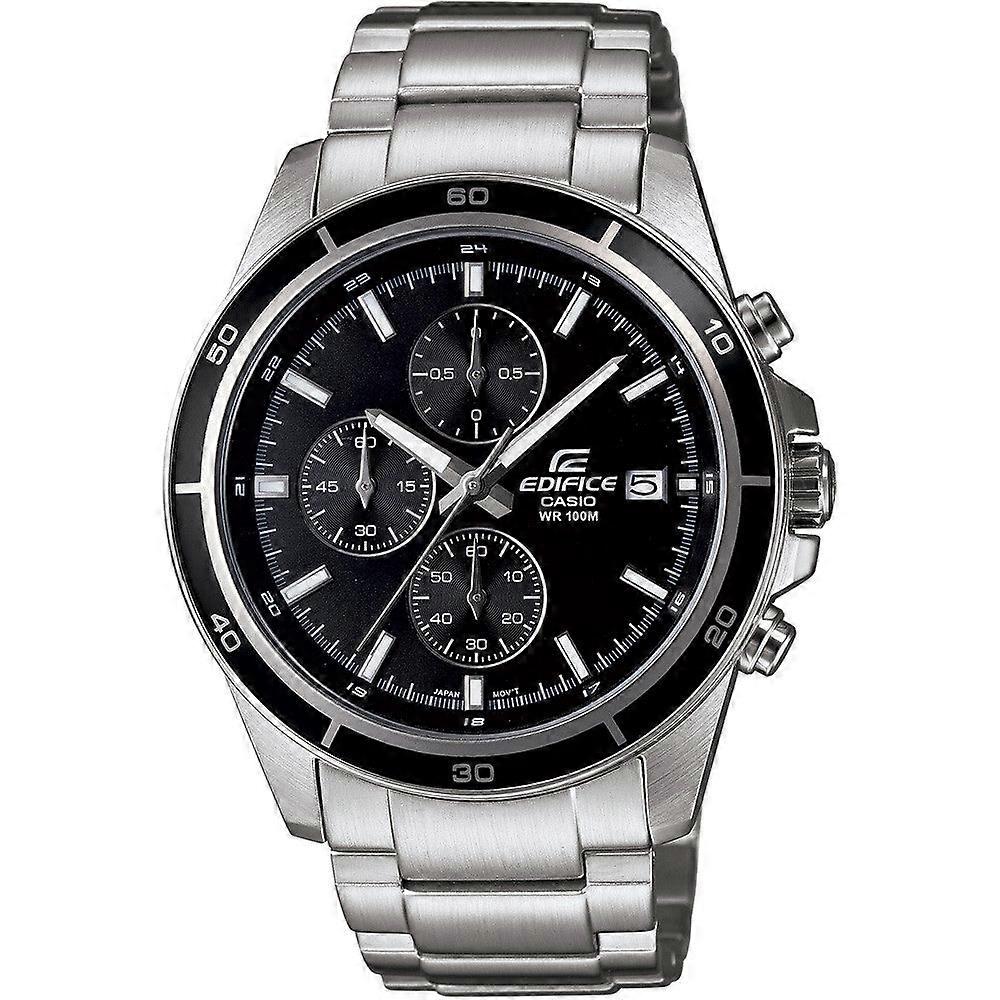 Casio Edifice Efr-526d-1avuef Men's Chronograph Watch – Black Dial, Stainless Steel Bracelet