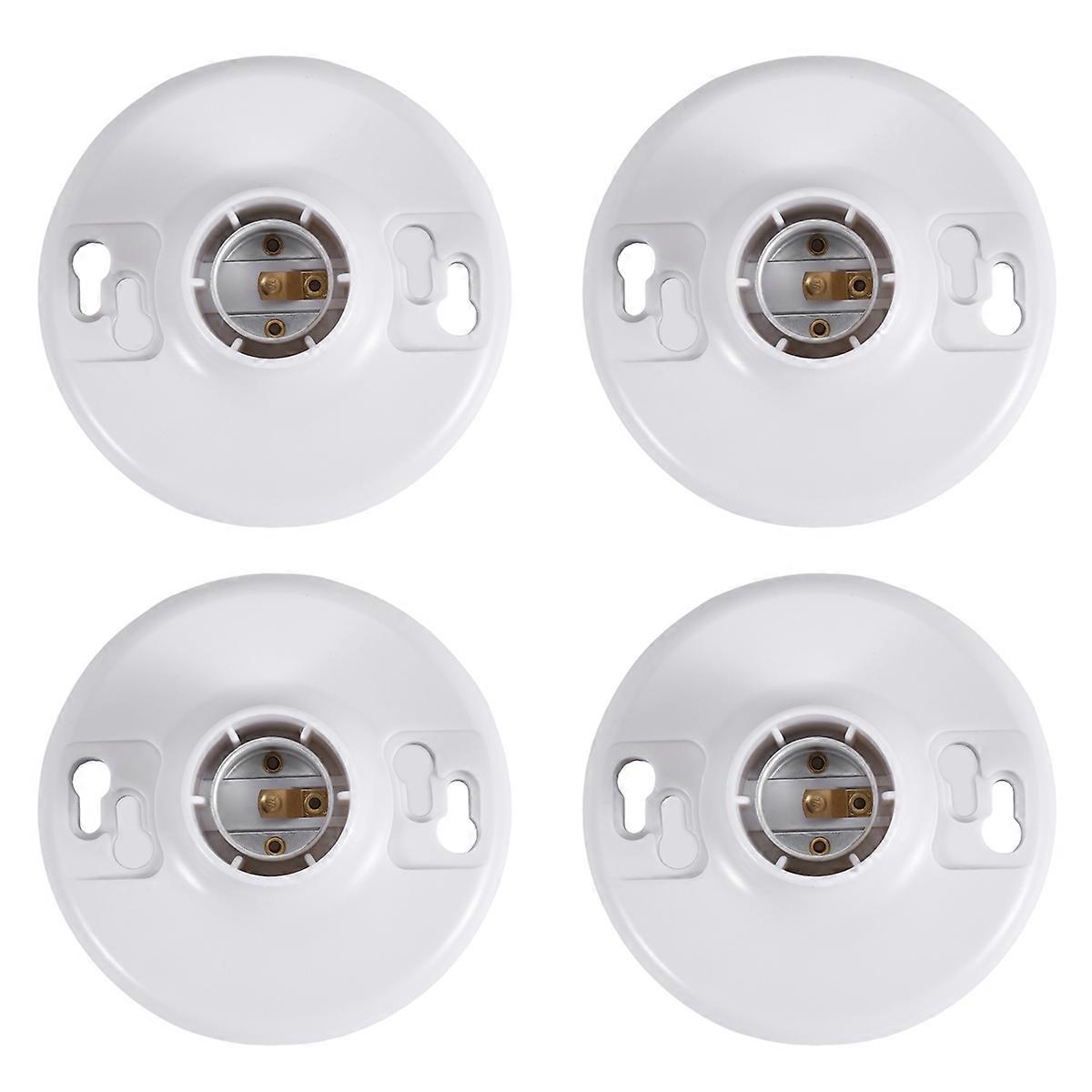 4 Pcs 660w 250v Medium Base E26 Lampholder Keyless Top Lamp Holder
