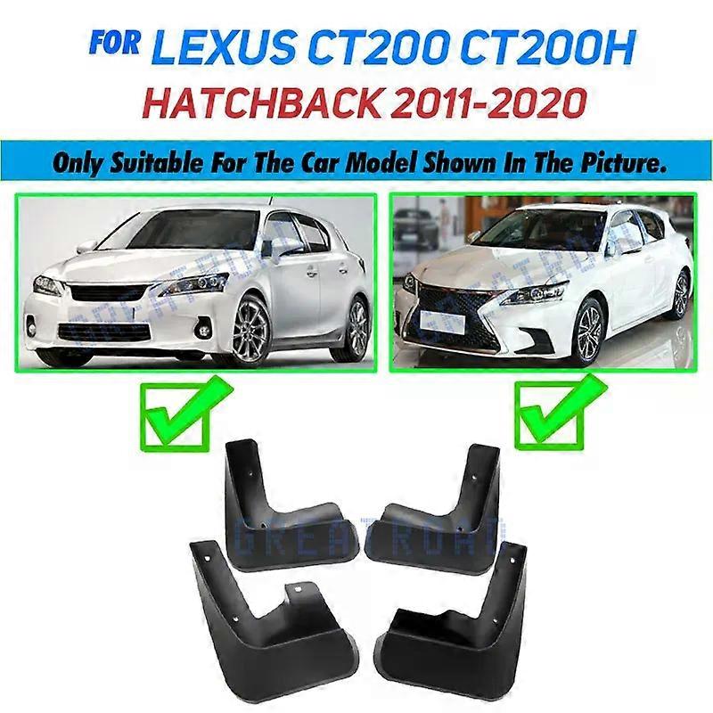 Compatible Mud Flaps For Lexus CT 200 CT 200h 2011-2020 Mudflaps Splash Guards Front Rear Mud Flap Mudguards Fender CT200h 2012 2013 2014