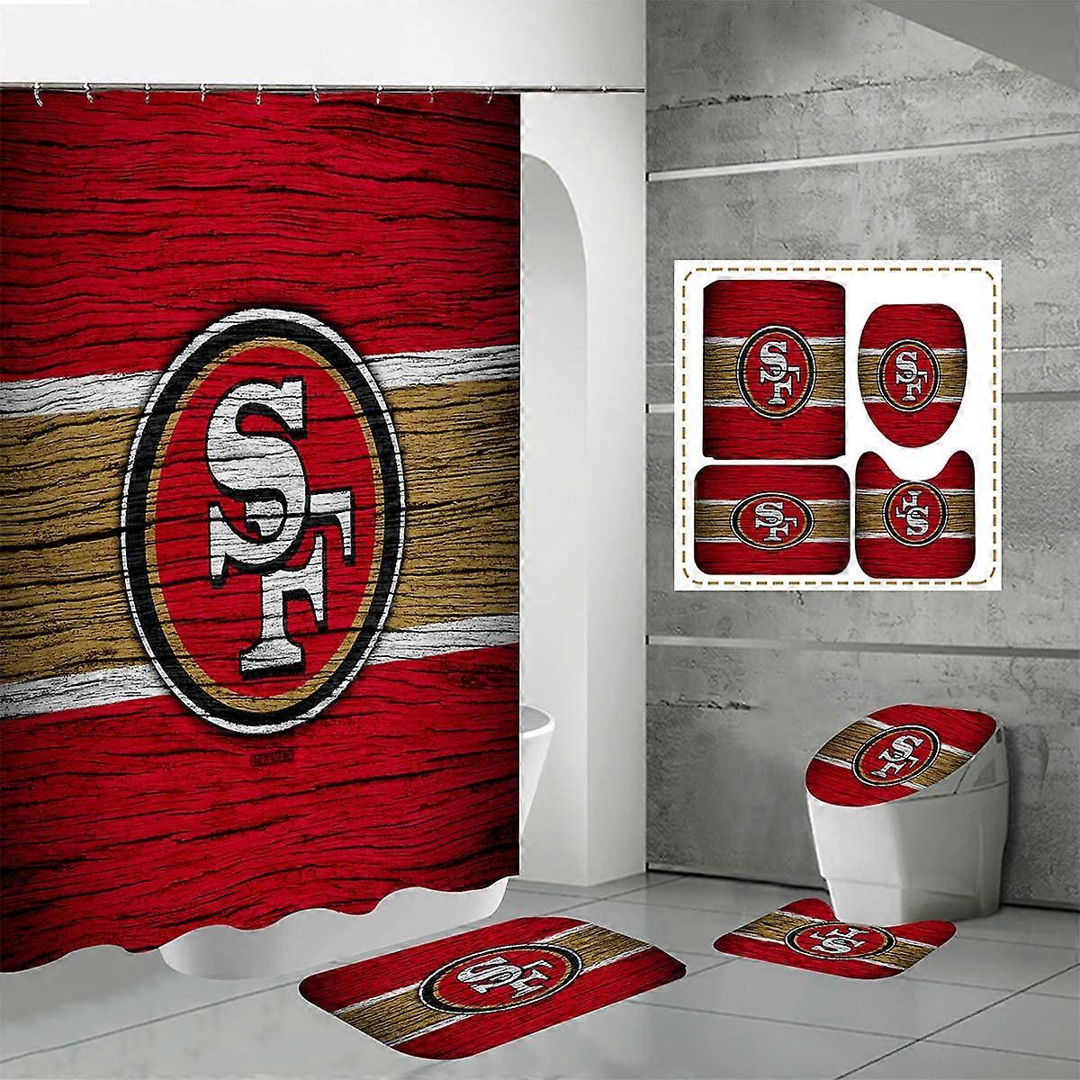 Bathroom Decorative Shower Curtain Set Machine Washable