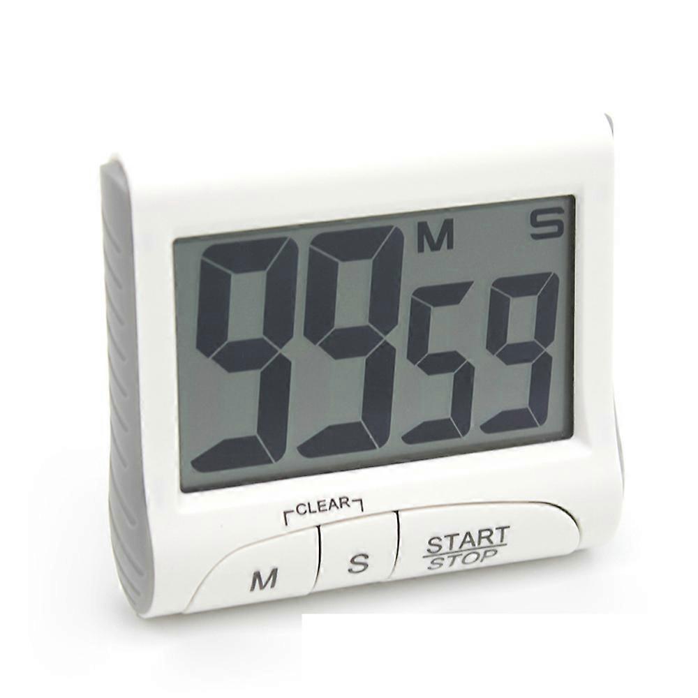Digital Kitchen Timer, Sleek Design Matte White Exterior, Ever-on Technology for Energy Efficiency