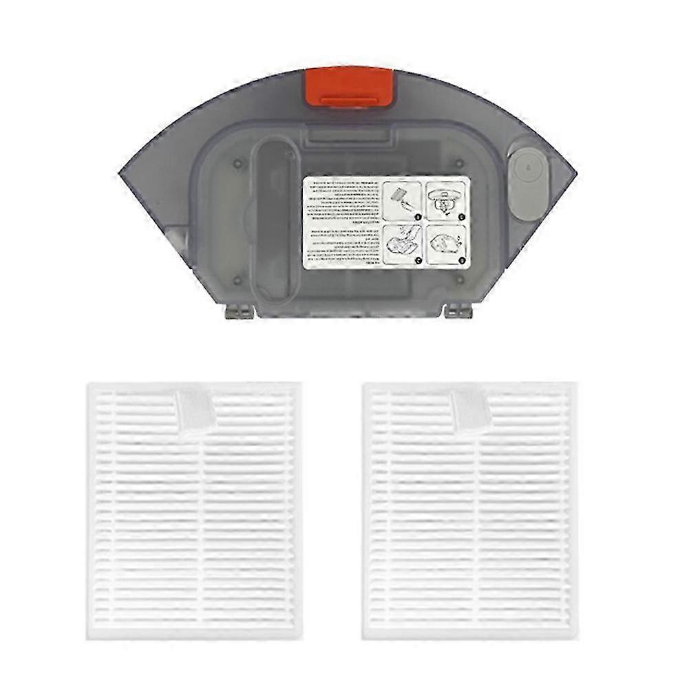 2 in 1 Water Tank Dust Box for E10 E12 B112 Robot Vacuum Cleaner Spare Parts Hepa Filter Accessorie