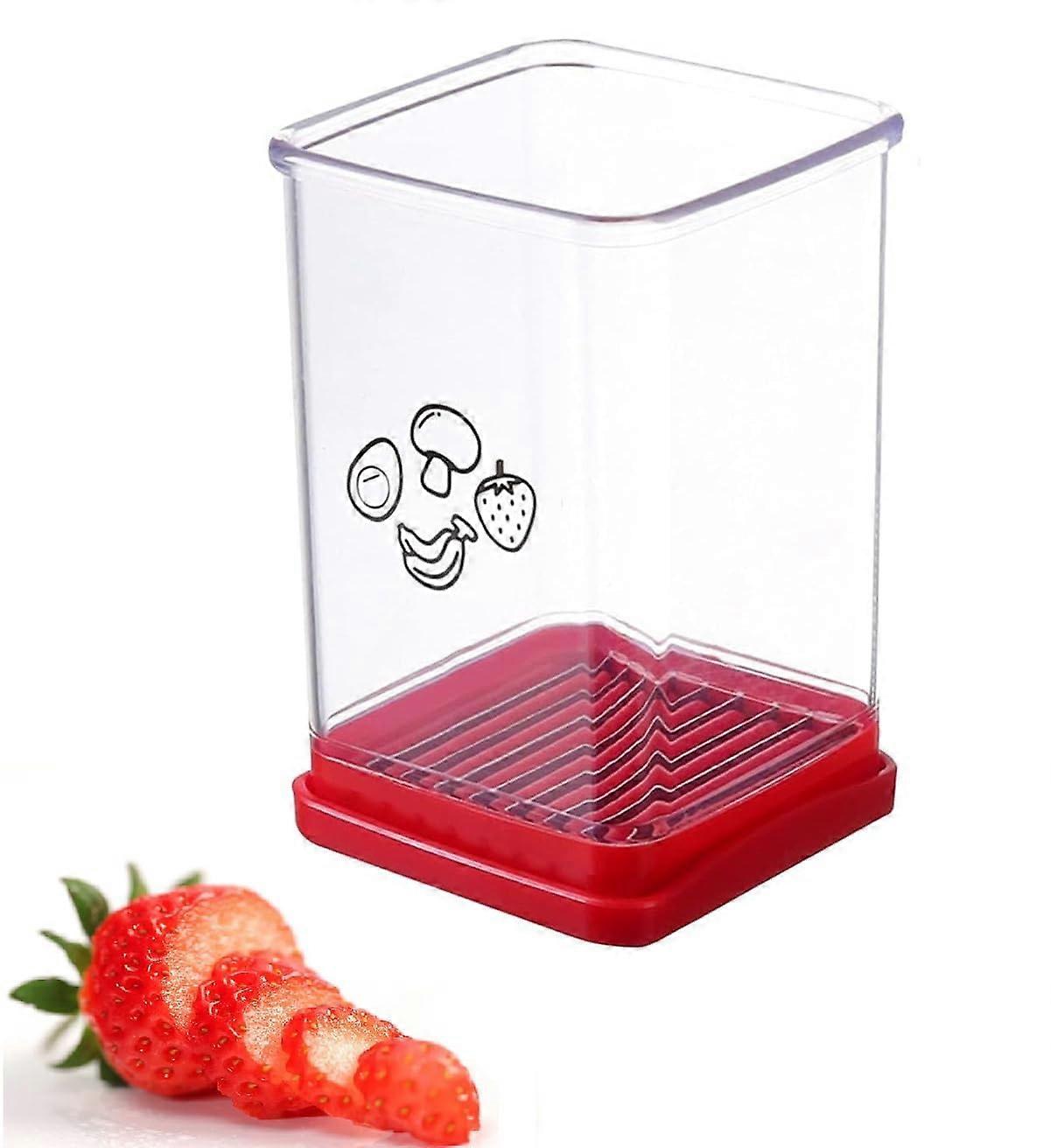 Fruit Slicer, Strawberry Slicer, Stainless Steel Egg Slicer for Hard Boiled Eggs
