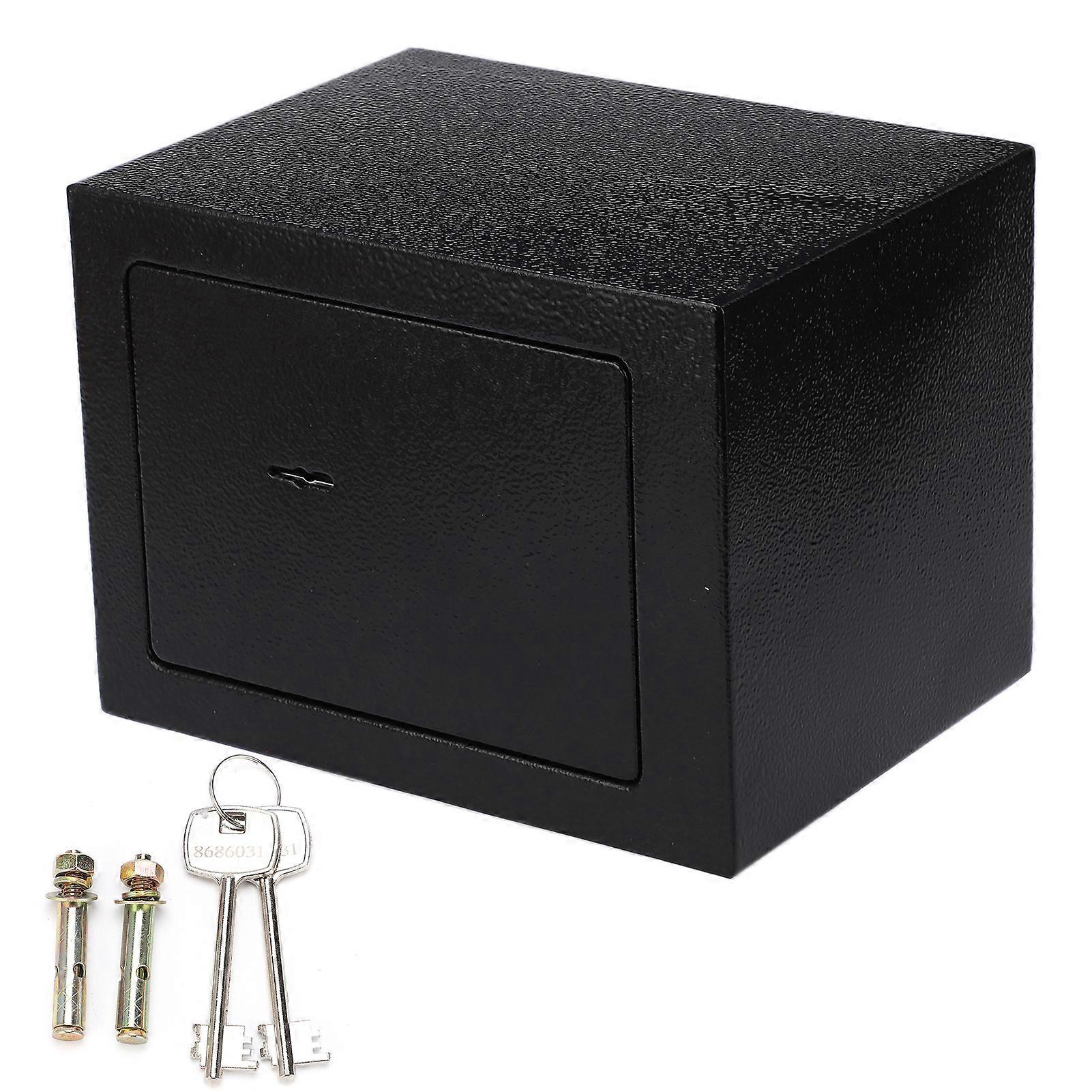 4.6L Safe Box ThreeBit Lock AntiTheft Storage Case with 2 Keys for Home Office Cash Jewelry Documents