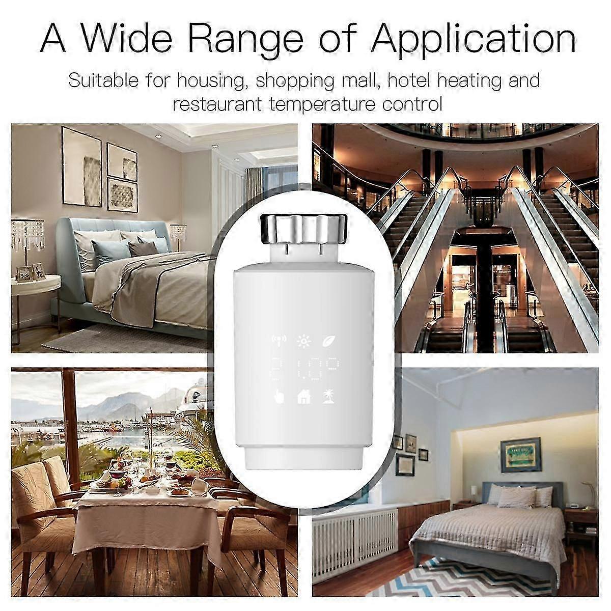 Zigbee Graffiti Heating Temperature Valve App Voice Remote Control Temperature Control Energy Savin