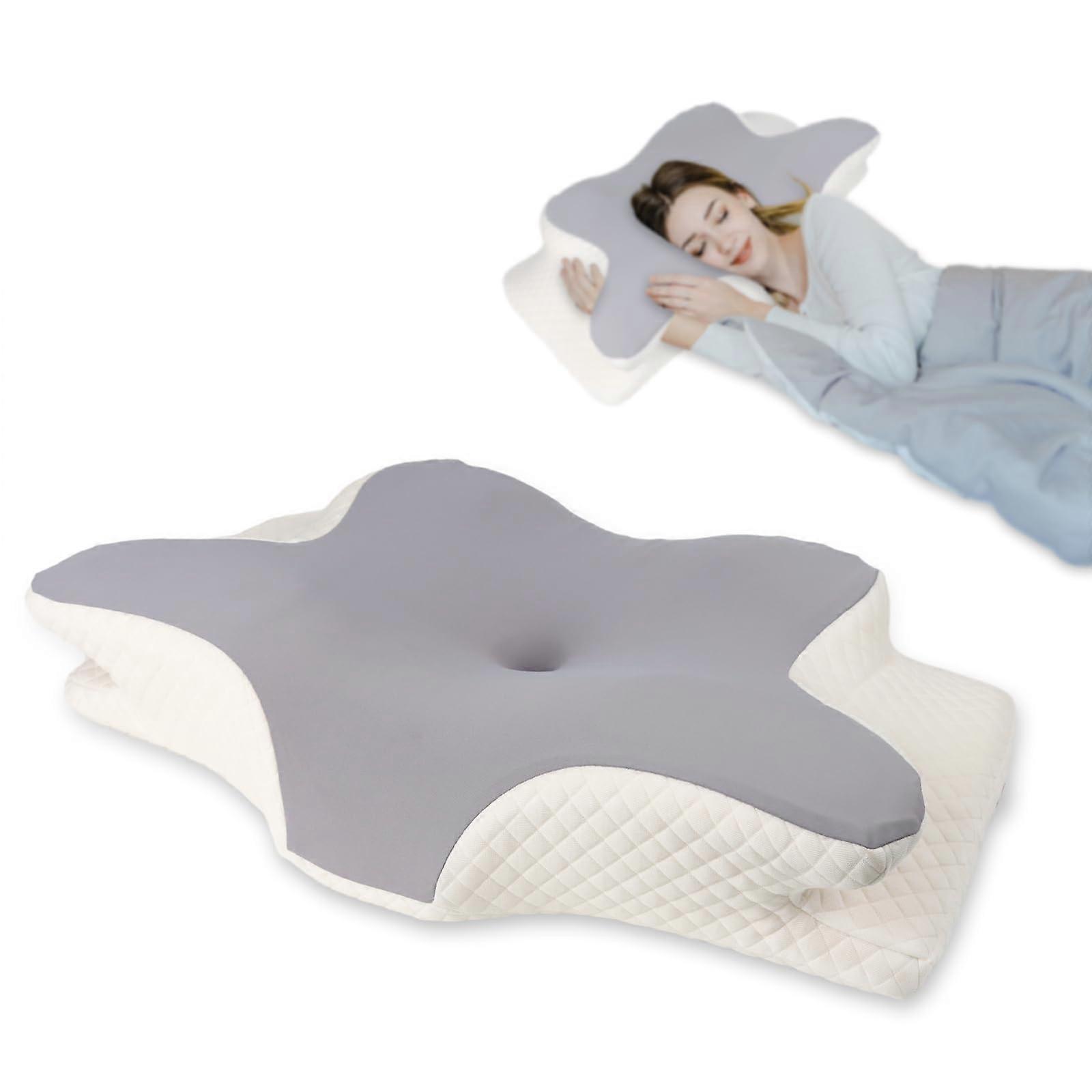 Cervical Pillow for Neck Pain Relief - Adjustable Memory Foam Pillow for Side, Back, & Stomach Sleepers, Orthopedic Support