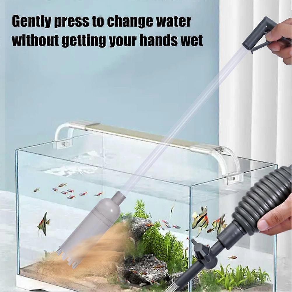 3 tailles d’aquarium Échangeur d’eau Artéfact Réservoir de fumier de poisson Siphon Tuyau d’aspiration