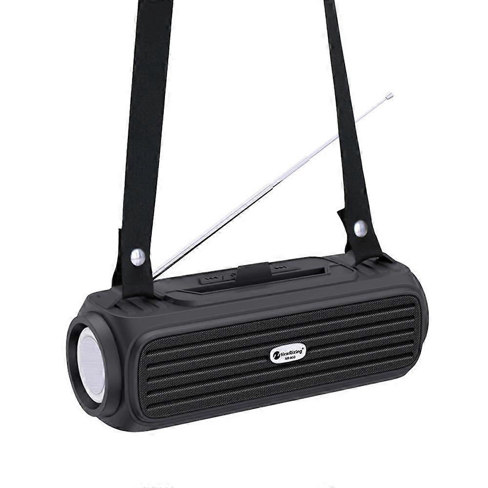 NewRixing NR903F TWS Portable Outdoor Bluetooth Speaker Support TF Card / FM