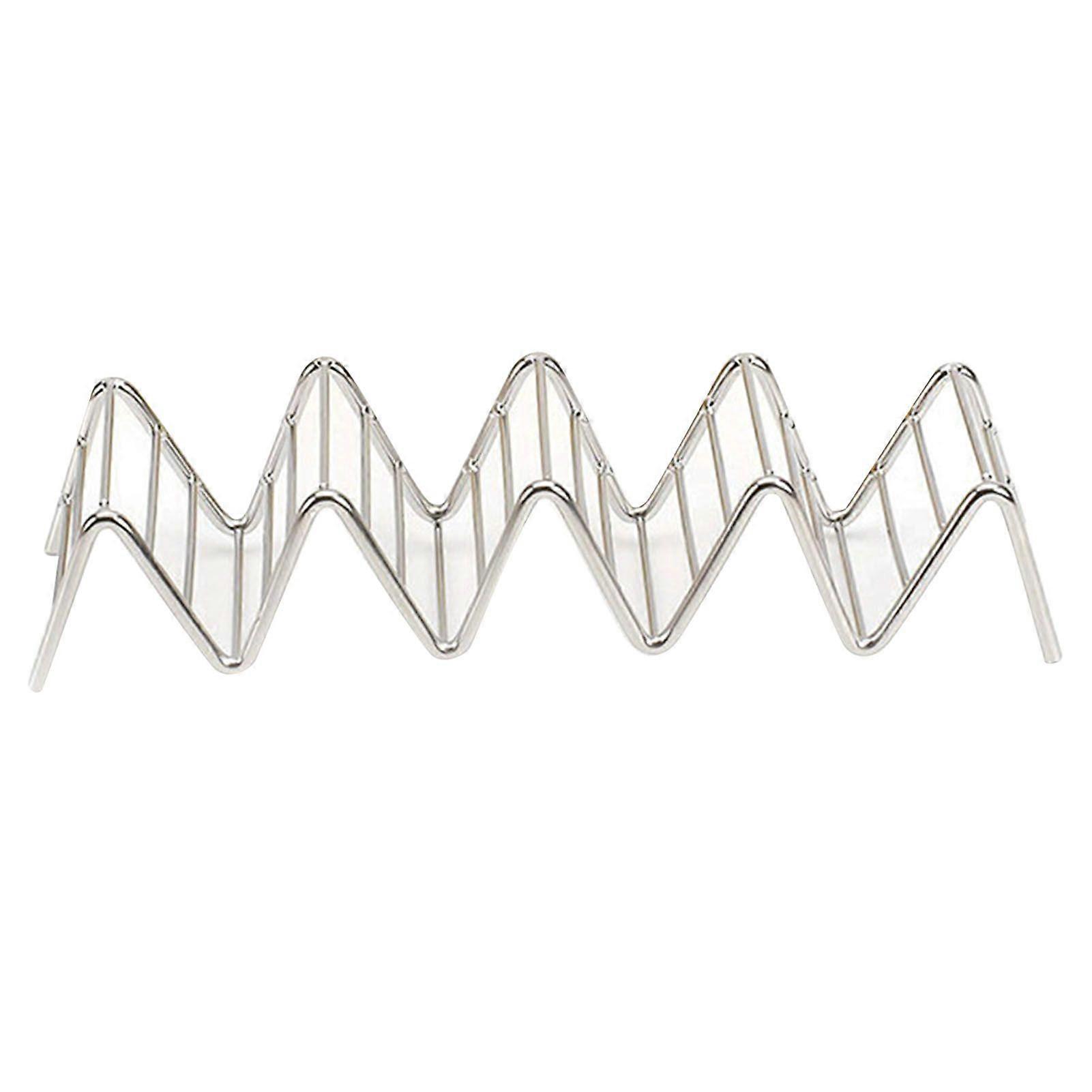 V-formet tacoholder i rustfritt stål for matvisning