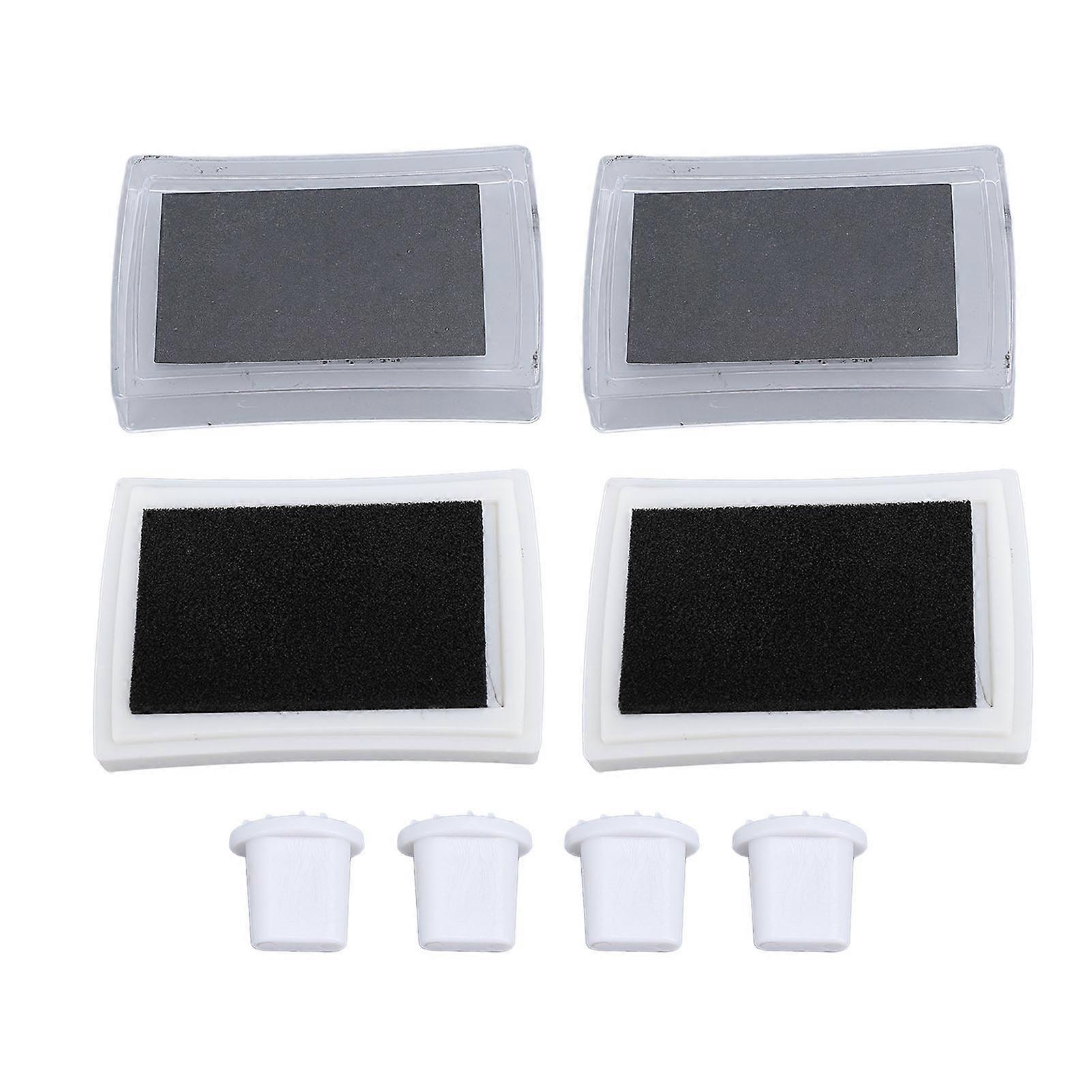 4pcs Kit with 2pcs Waterproof Ink Pad Reusable Makeup Practice Assistant False Lower Eyelash Stamp Tool