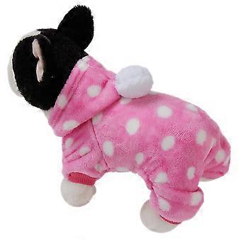 Flannel material pet autumn and winter clothes pet dog cotton clothes