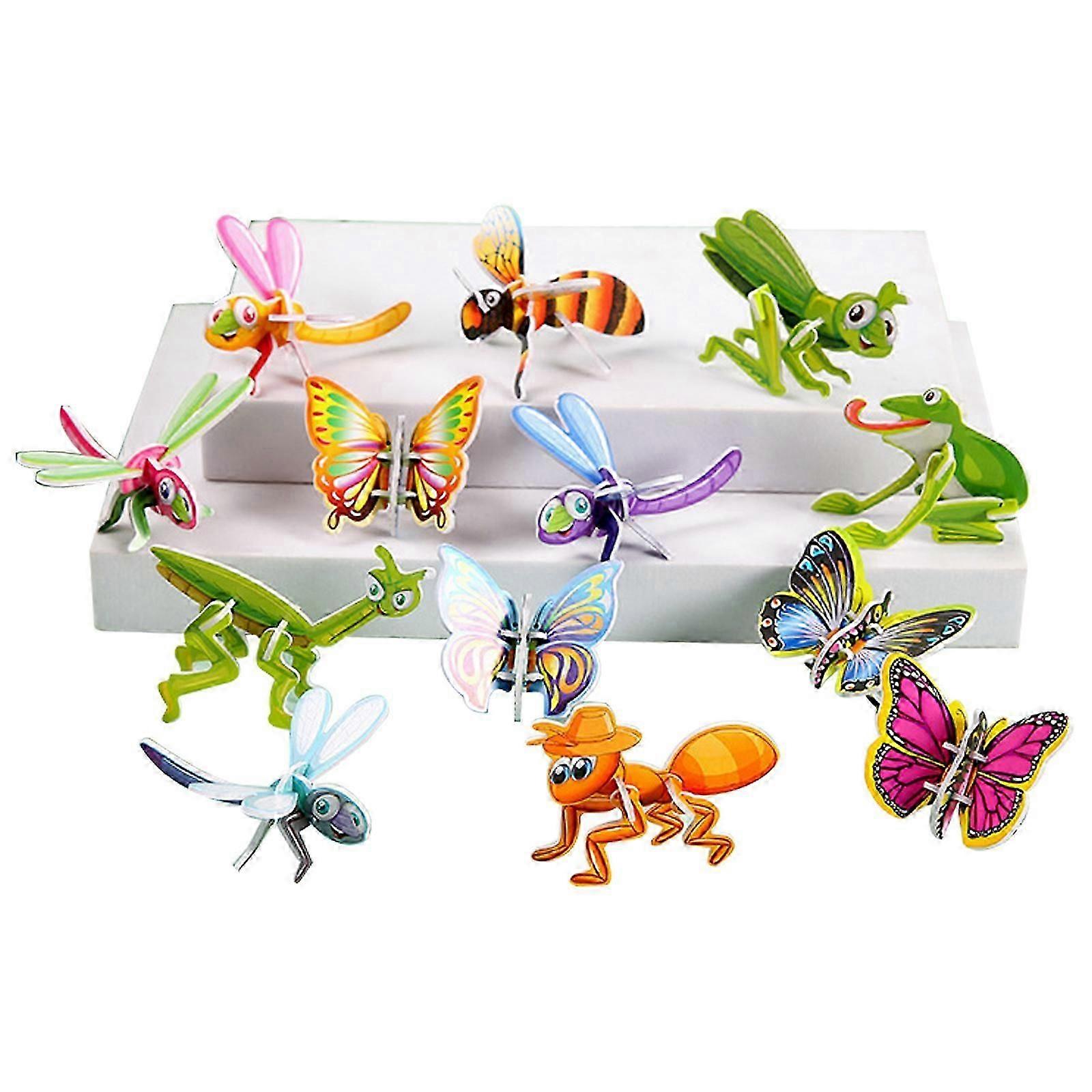 10 piece 3D insect puzzle for kids