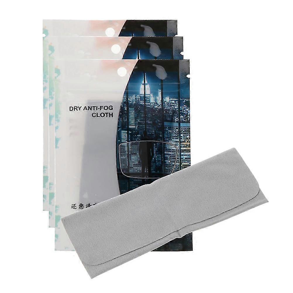 Anti Fog Cloth 3 Packeyeglass Cleaning Wipesanti-fog Wipes For Glasses,reusable Lens Wipe Glasses Cloth To Remove Fog And Clear Vision