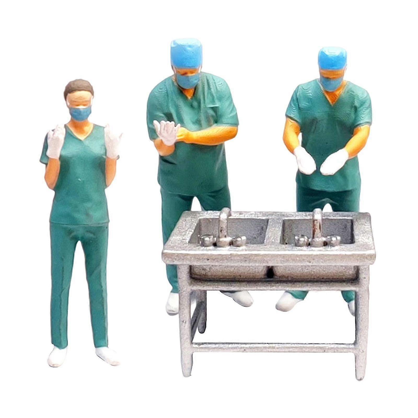 Simulation Doctor Miniatures 1/87 Resin Ornament Tool Cart Small Statue