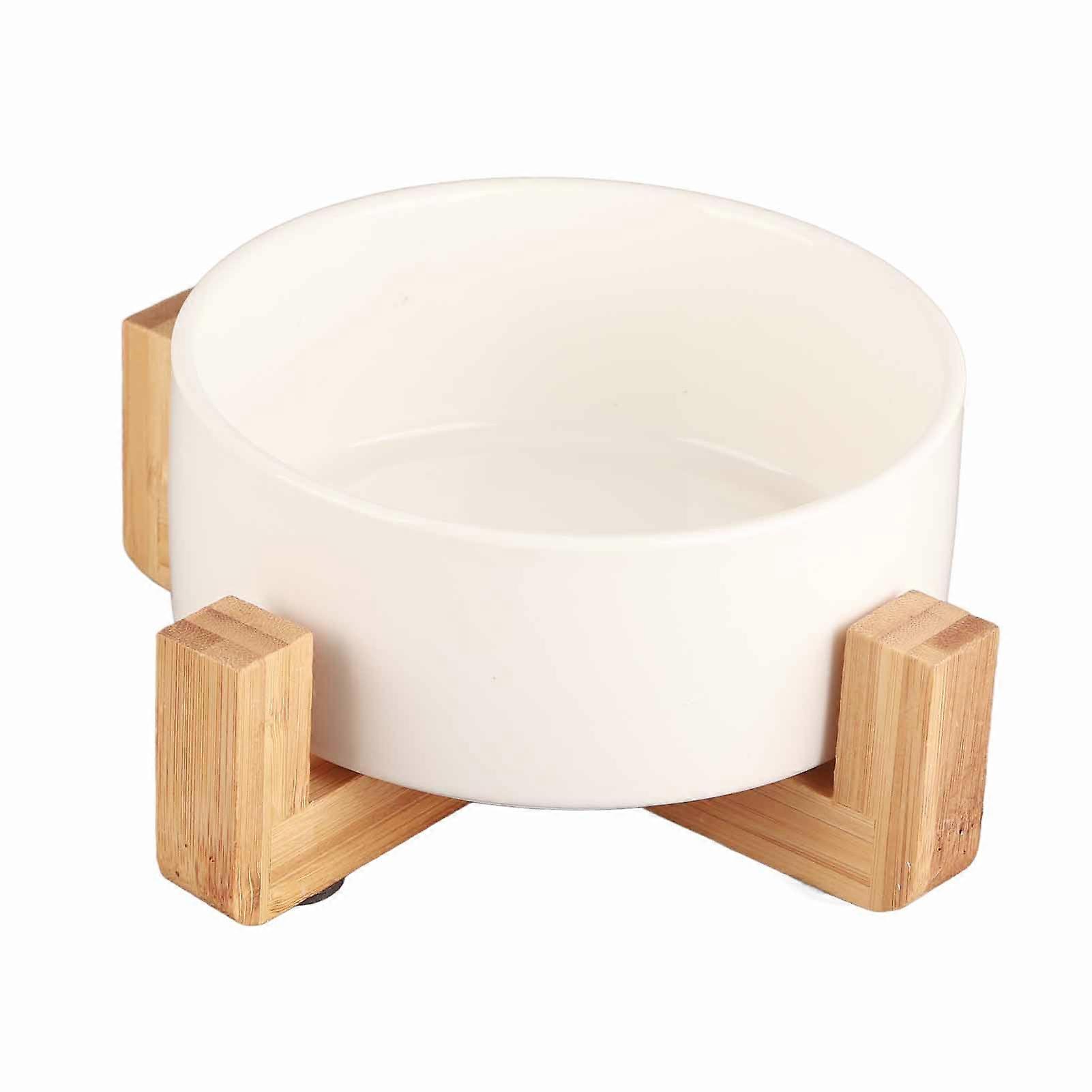 Flower Pot with Wooden Stand Indoor Display Rack Rustic Decor