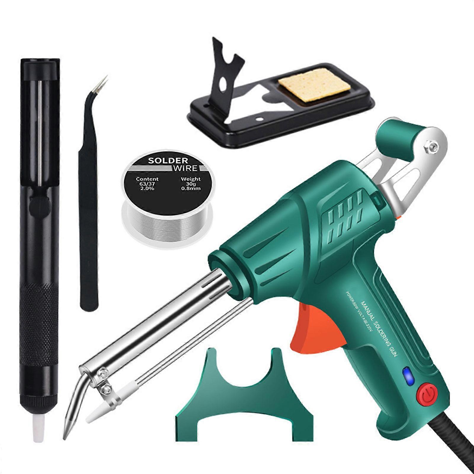 High Performances Welding Machine Fast Heat Up Soldering Tool Set for Circuit Board and Home Appliance Repairs Green