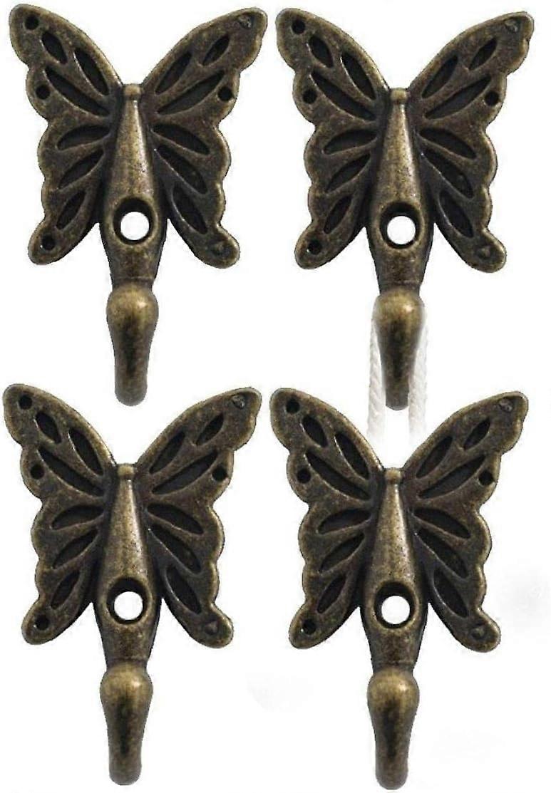 Butterfly Wall Mounted Coat Rack Retro Towel Mount