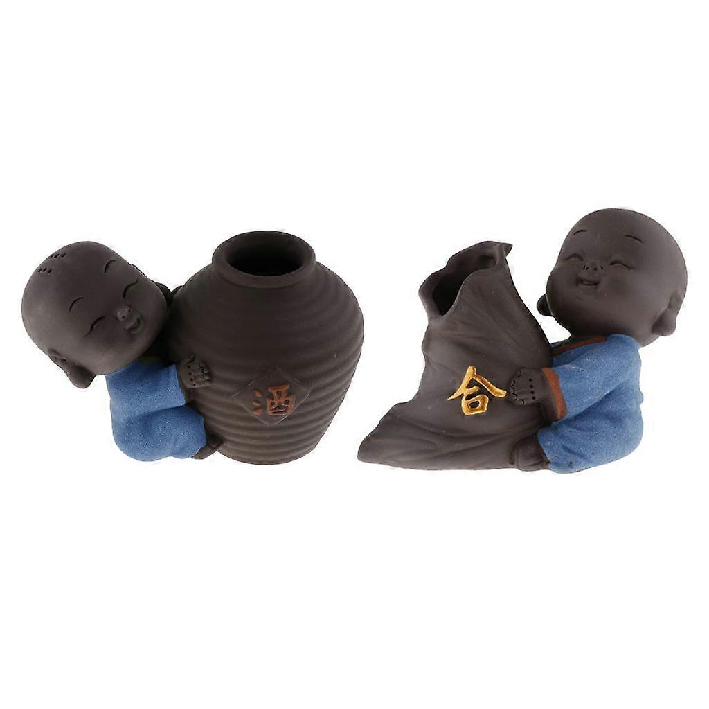 あなたの皿に2個の中国茶像