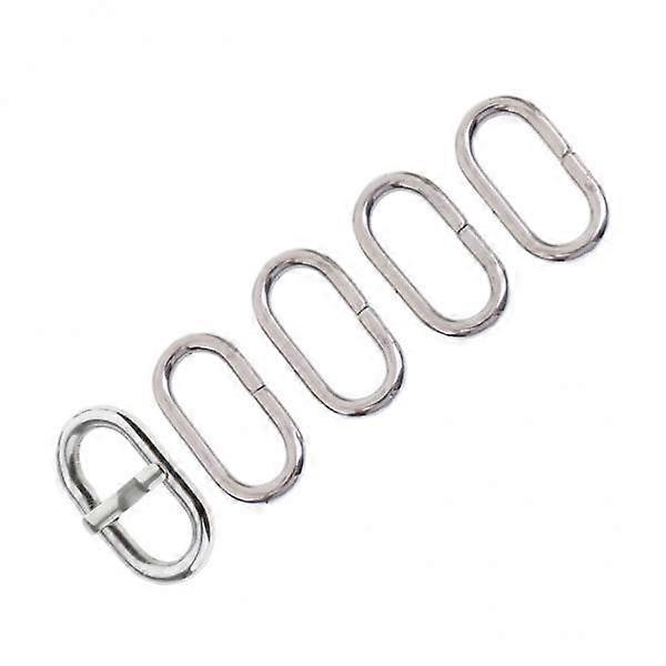 2-3pack 5 Piece Stainless Steel Nylon Watch Band Retainer Loop Ring with Buckle