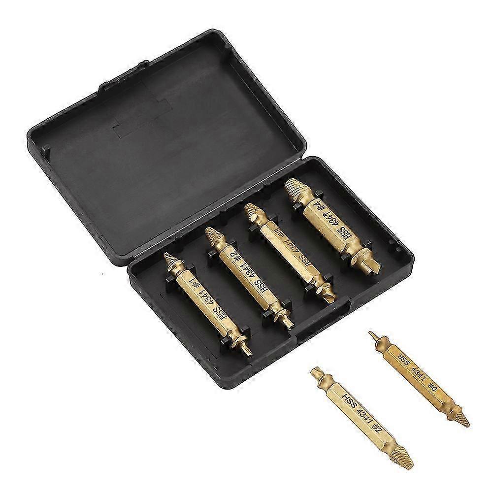 2025 Double Side Screw Extractor Kit - Damaged Stud Bolt Screws Remover Tool (6 Pcs Set)