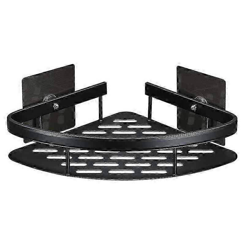 Corner Bathroom Shelf - 22x295.5CM Black Triangle Shelf (1pc)