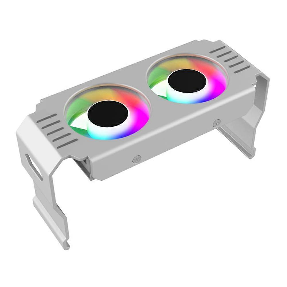D50 ARGB Sync Cooler Body Cooler 4Pin Memory Module Cooling Dual Fan ARGB Light Memory Cooling Cooler Cooler A