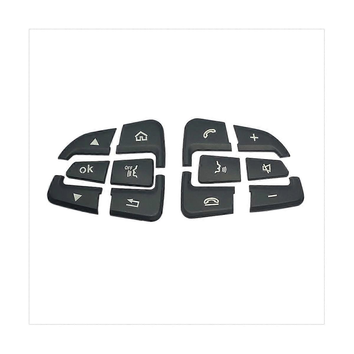 Car Steering Wheel Button Covers Trim Stickers (B)