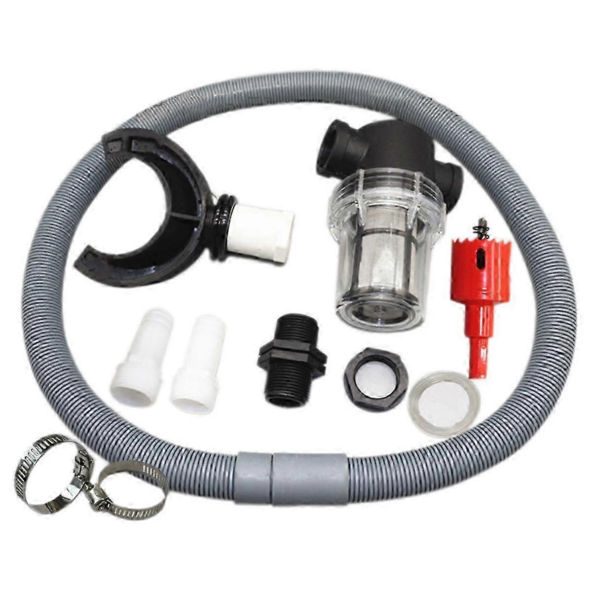 Rain Catcher Rain Barrel Diverter Rainwater Collection System 1 Set 75mm Flex Hose Durable Sealing