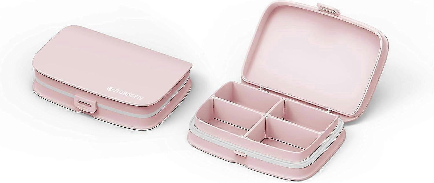 Portable Travel Pill Case Organizer for Daily Use, Adjustable Medicine Storage Solution
