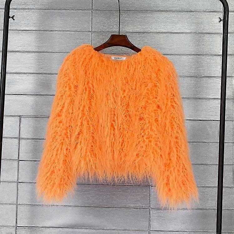 Fur Imitation Fur Coat Solid Color Beach Wool Women's Short Coat