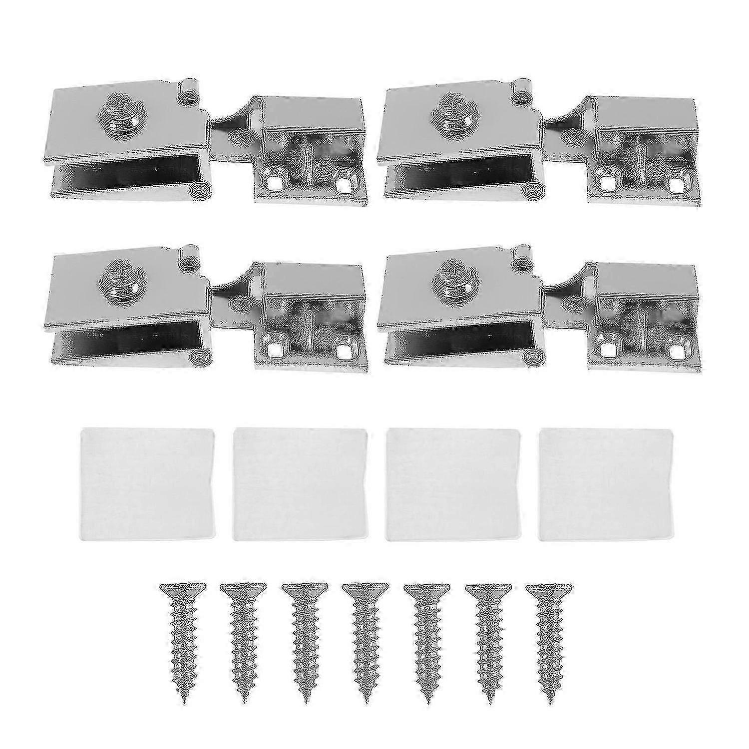 4er-Pack Glastürscharniere für Weinvitrinen