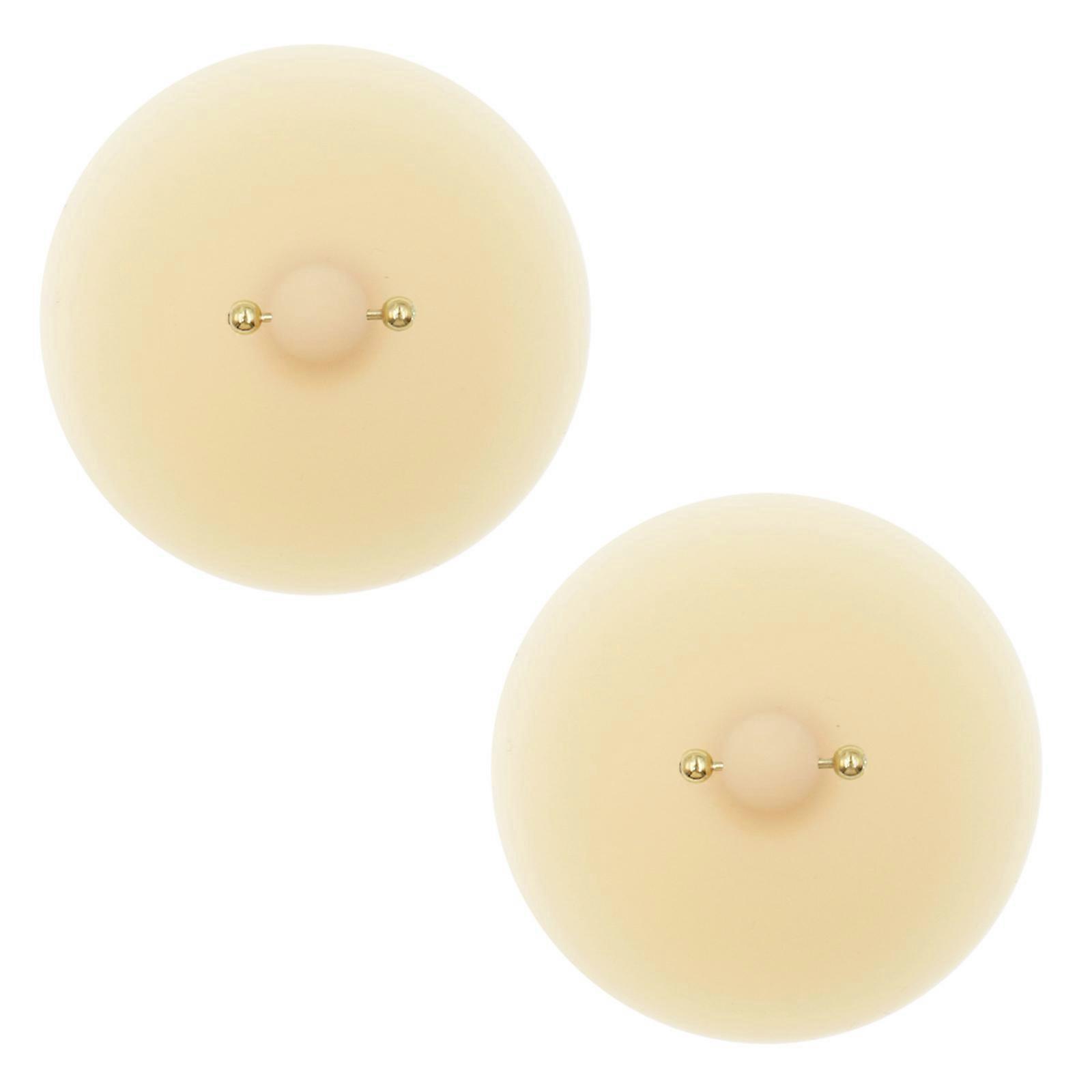 Γυναικείες πάστες κάλυψης θηλών με Faux Piercing Jewelry Επαναχρησιμοποιήσιμο αυτοκόλλητο στήθους Αυτοκόλλητο αυτοκόλλητο κολλώδες σουτιέν Οικεία αξεσουάρ Χρώμα δέρματος με χρυσό