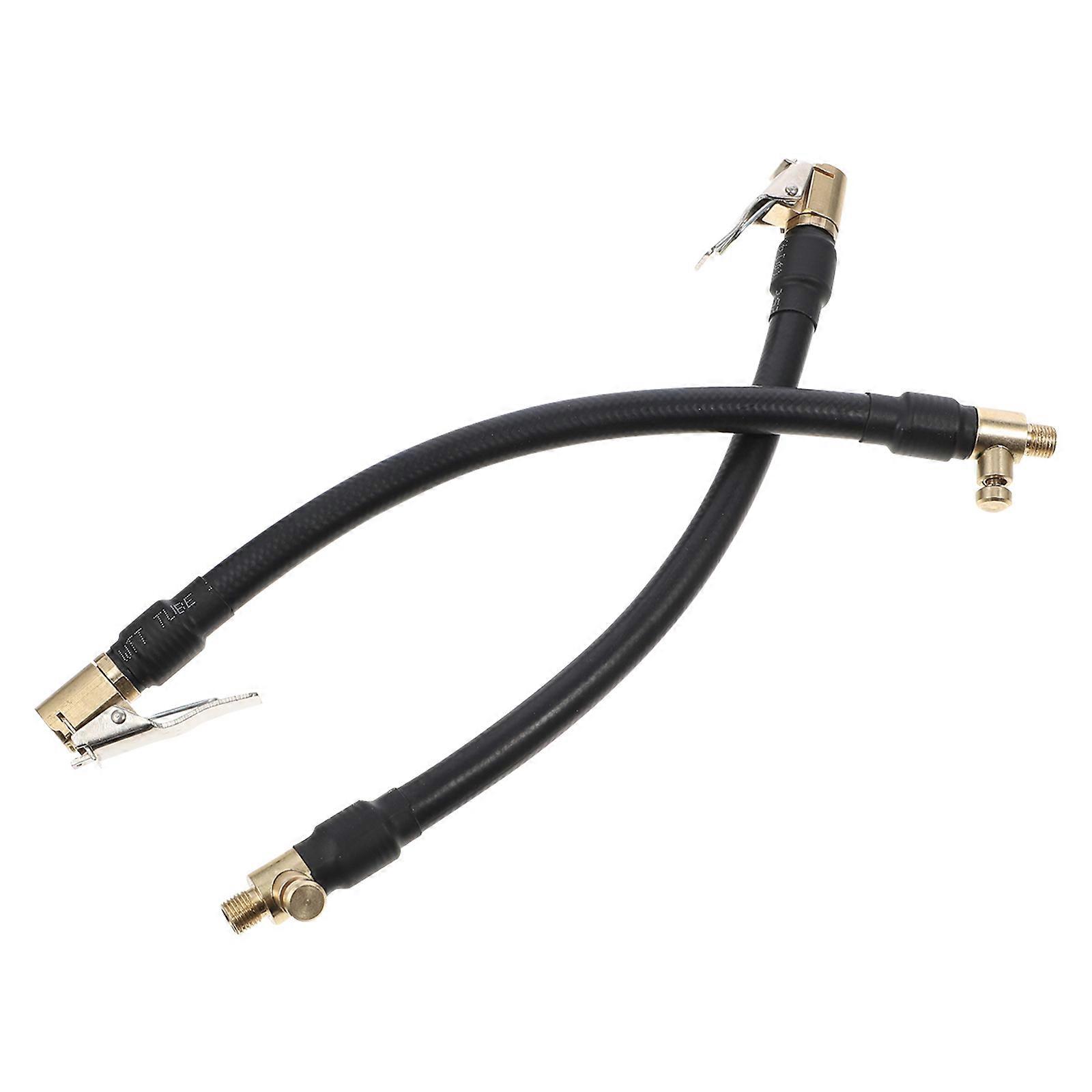 Versatile Tire Inflator Hoses with Integrated Valve Clips for Daily Use