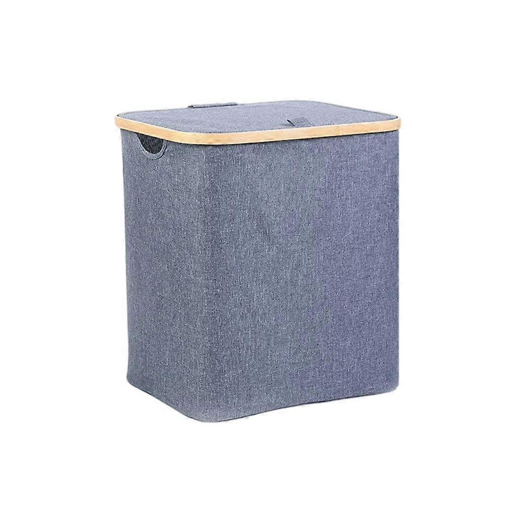 Laundry Basket for Rugged Collapsible with Lid Dark Grey