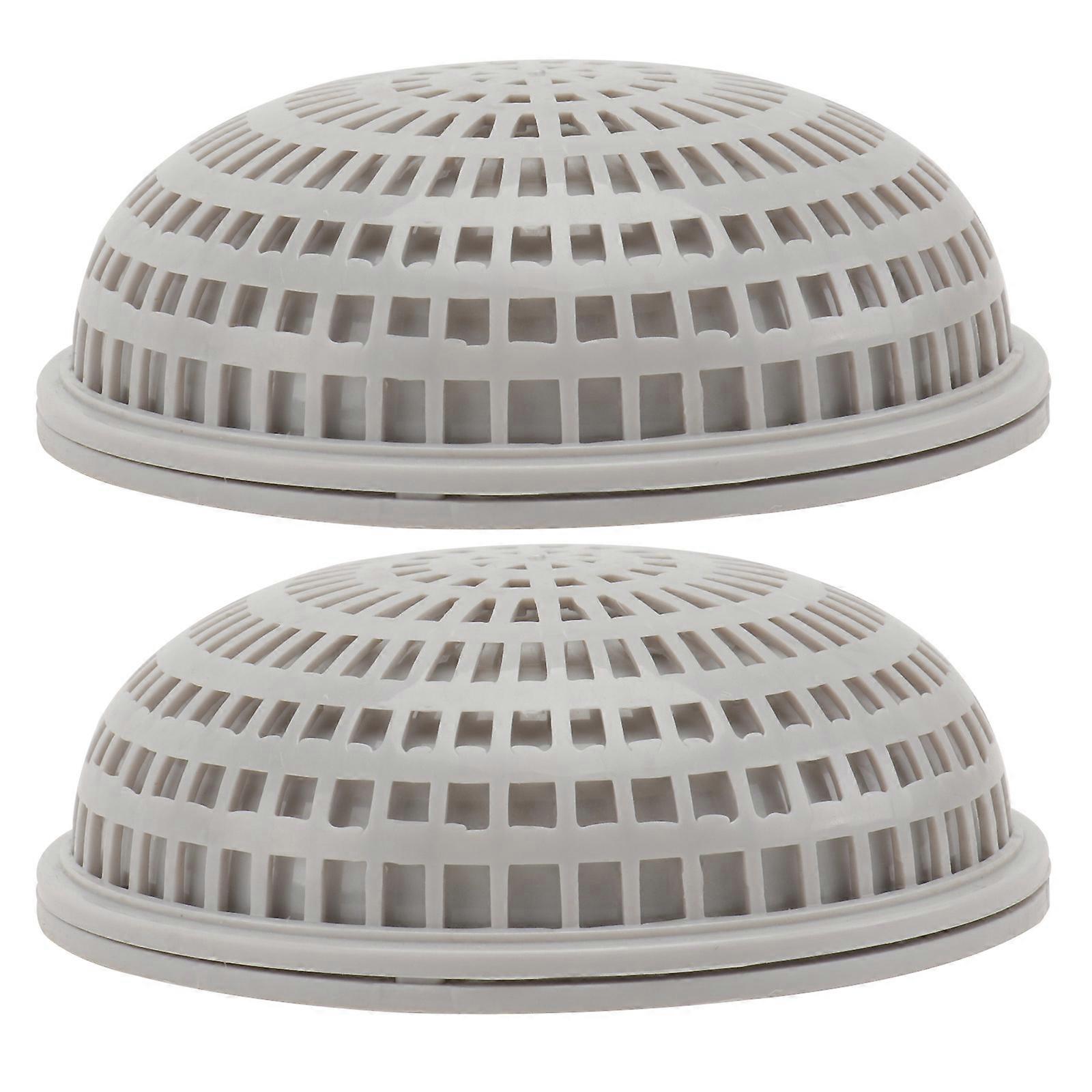 2Pcs Hemisphere Shaped Aquatic Plant Breeding Boxes for Water Grass White