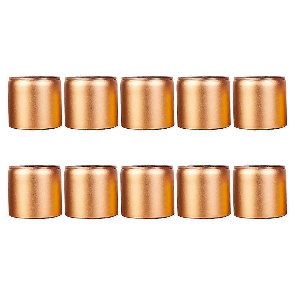 Aluminum Tea Cans with Lid for Storage Use Silver Color Great for Gifts and Food Packing 10 Pieces