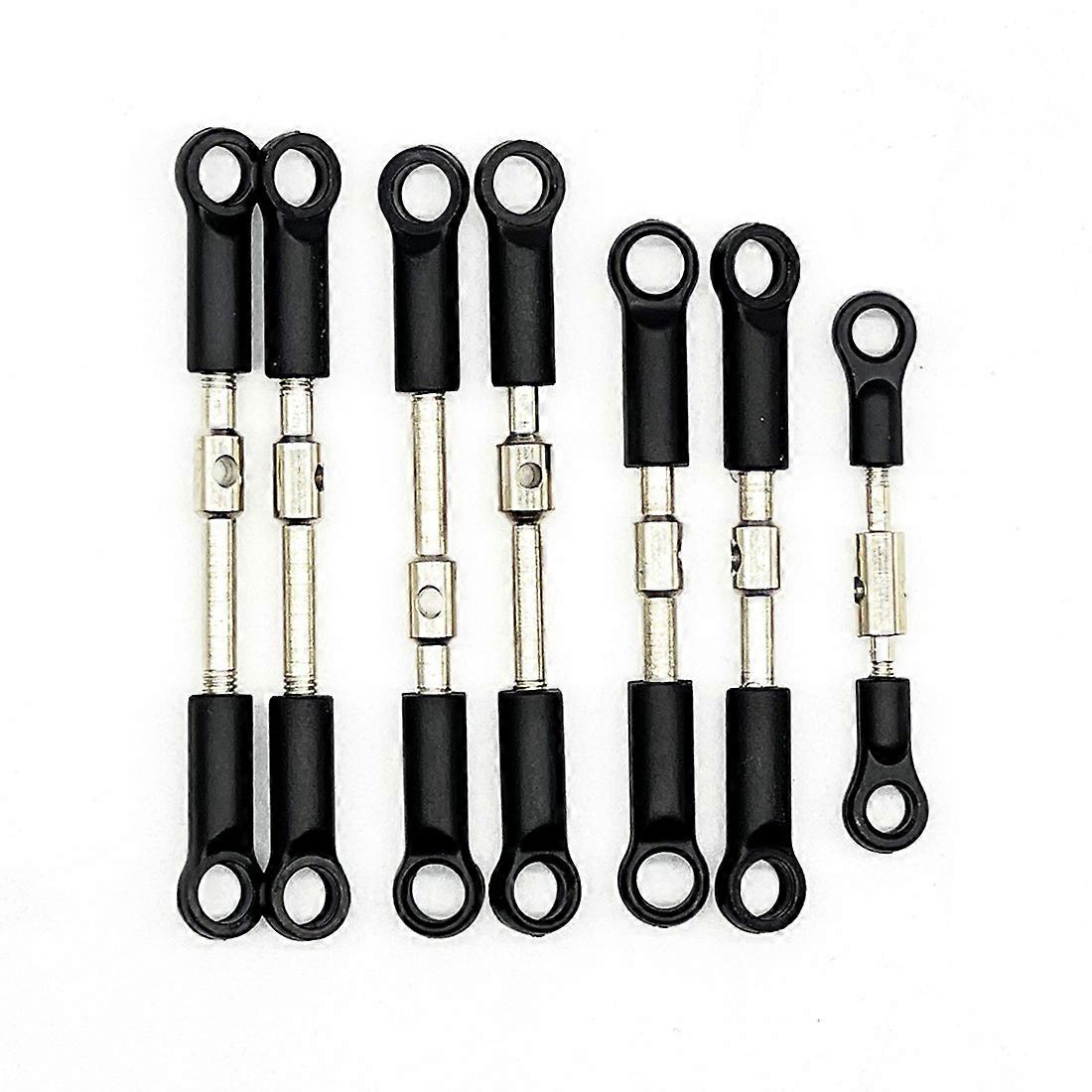 7-osainen etu- ja takaraiteenvarren servosarja Wltoys 144001 RC-autoon