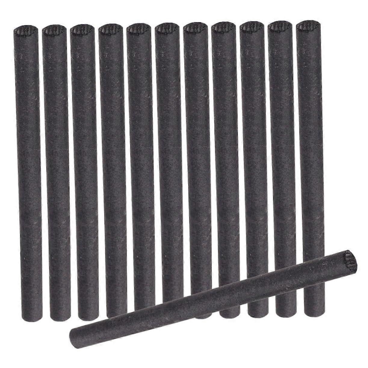 Graphite Rods Set of 12 High-Temperature Resistant for Metal Casting Stirring Crucibles, Durable 6mm Diameter