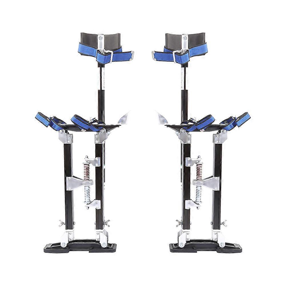 24-40 Inch Professional Adjustable Aluminum Alloy Stilts for Drywall Plastering, Painter Tool Black