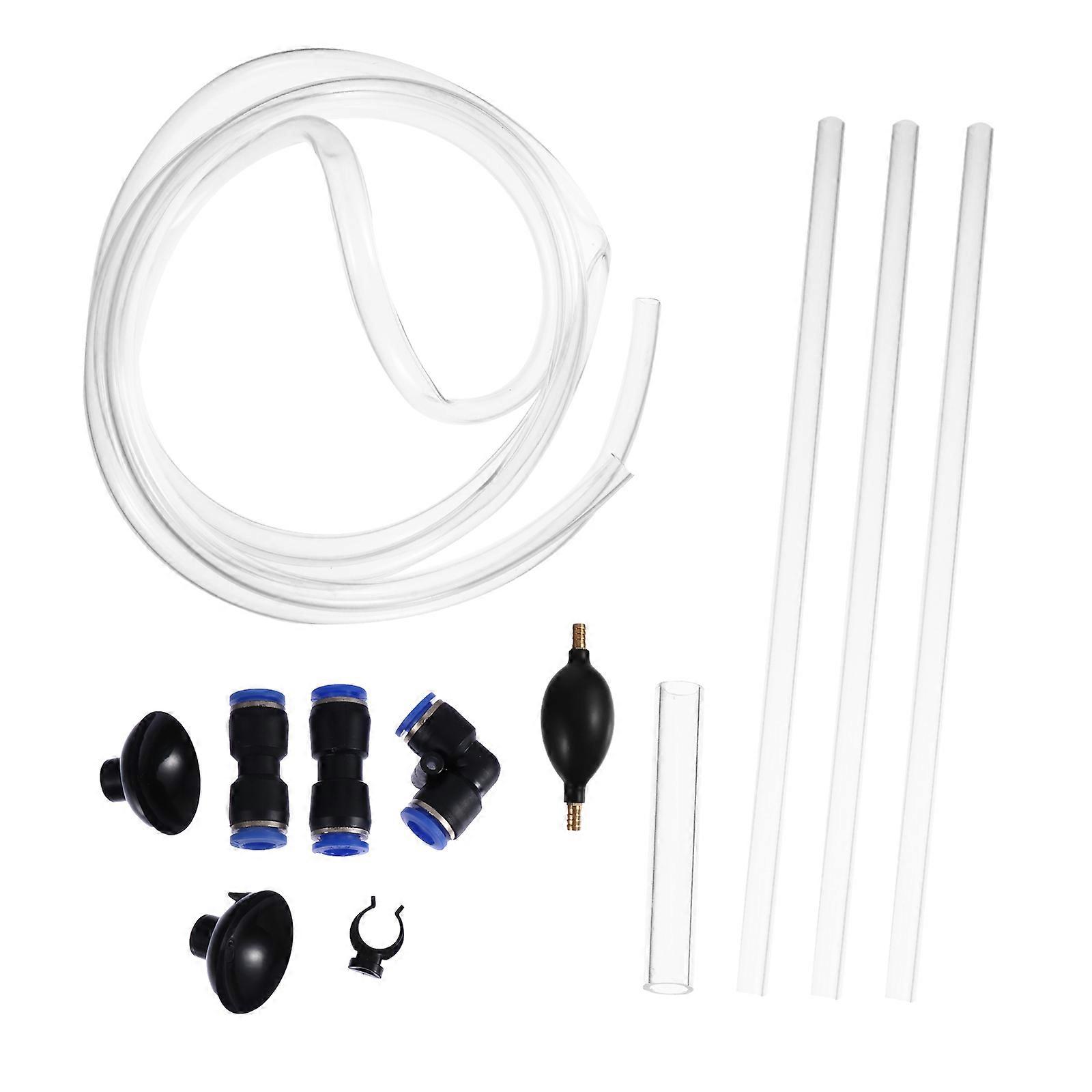 Fish Tank Cleaner Siphon Aquarium Enthusiasts 3Pcs PVC Tank Cleaning Pipe Length 200cm