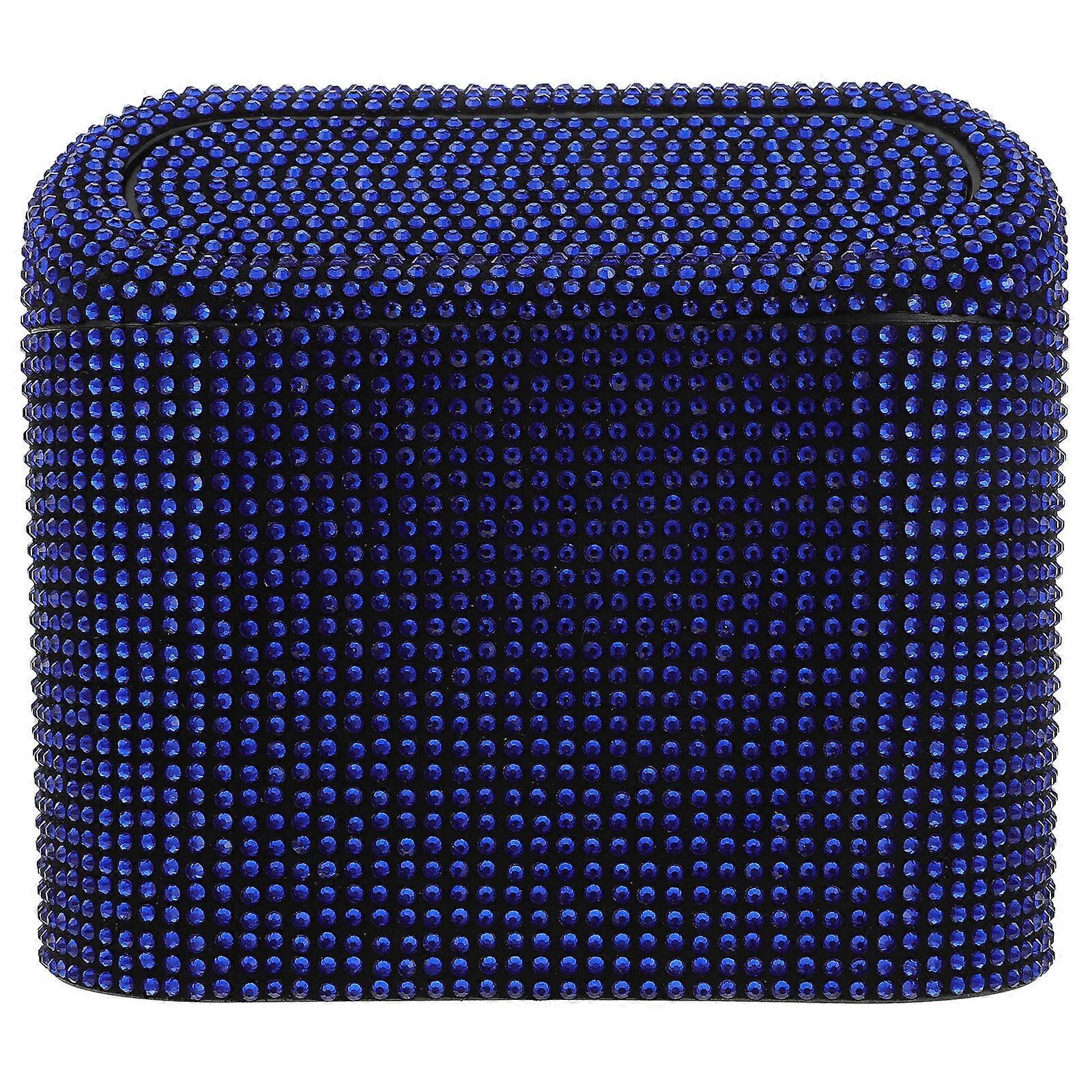 Vehicle Garbage Can Car Accessories Trash Can General Users Kitchen Use Blue 16X14.5cm 1Set