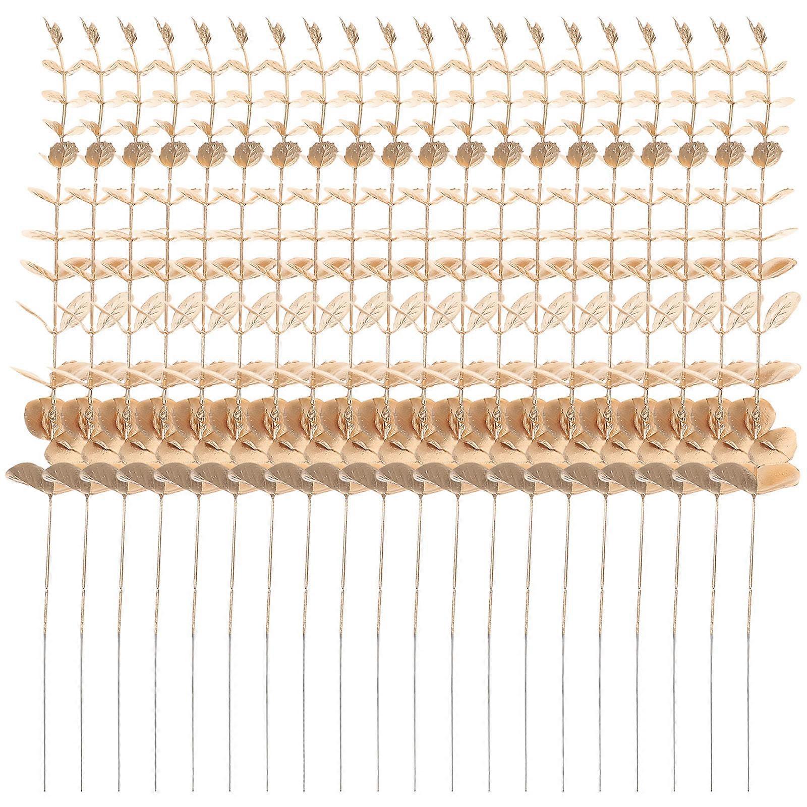 Faux Eucalyptus Branches for Vase Shape Cafe Decor 38X4.5CM 20Pack