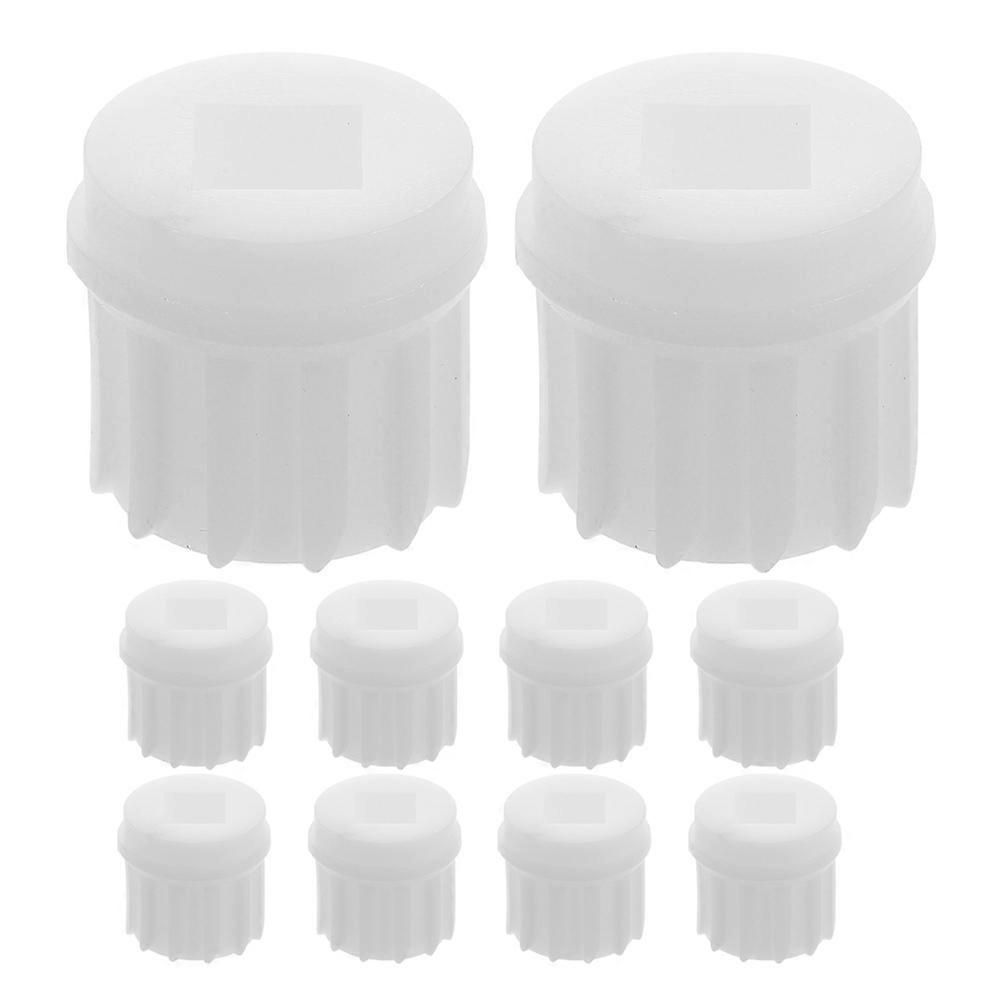 Meat Mincer Machine Gear Meat Grinder Screw Part Precision Crafted for Home Kitchen 2.30X2.30X2.30CM White PP 10Pcs