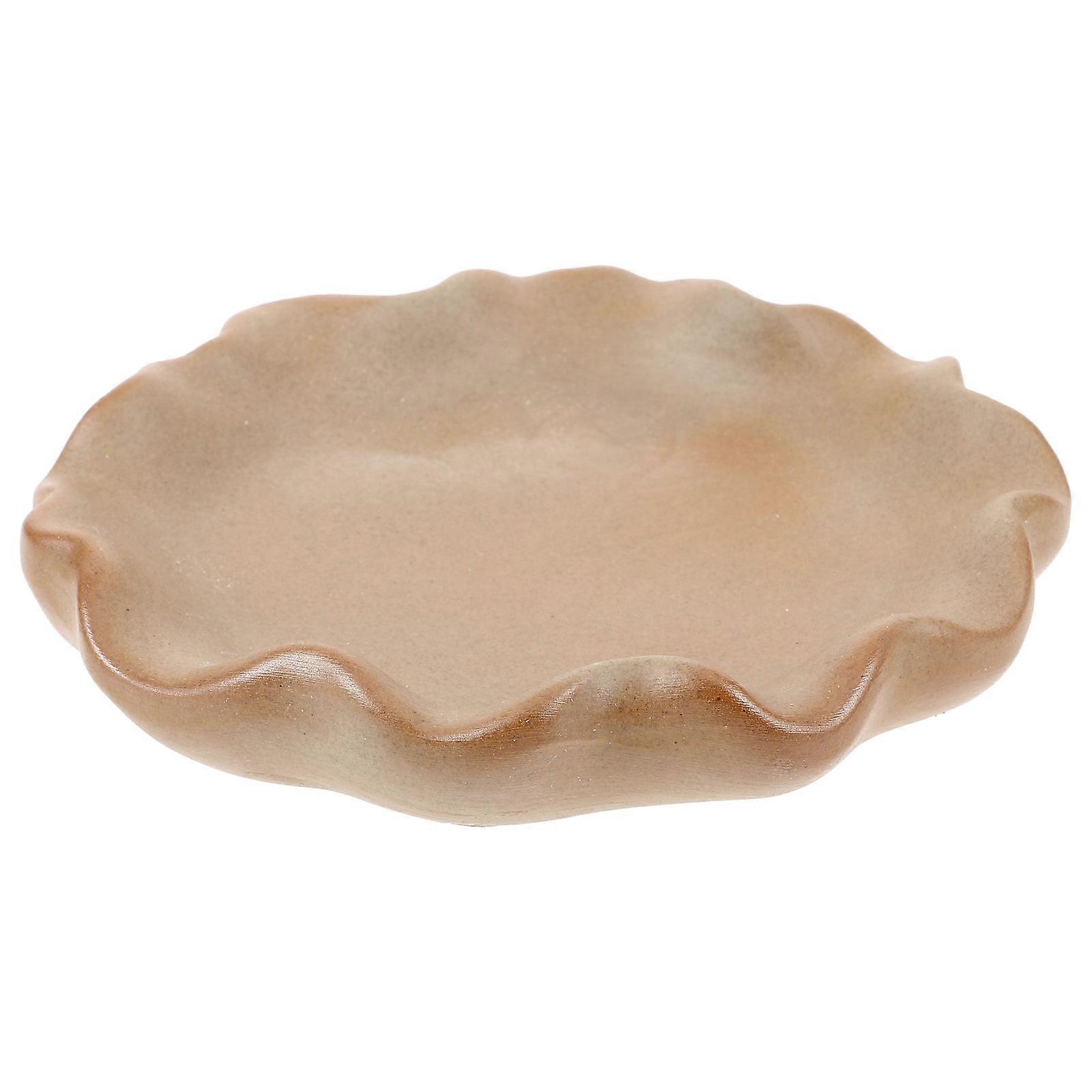 Durable Plant Saucer For Office Environment Ceramic Craftsmanship 15.50X15.50X3.00CM Containment 1Pack