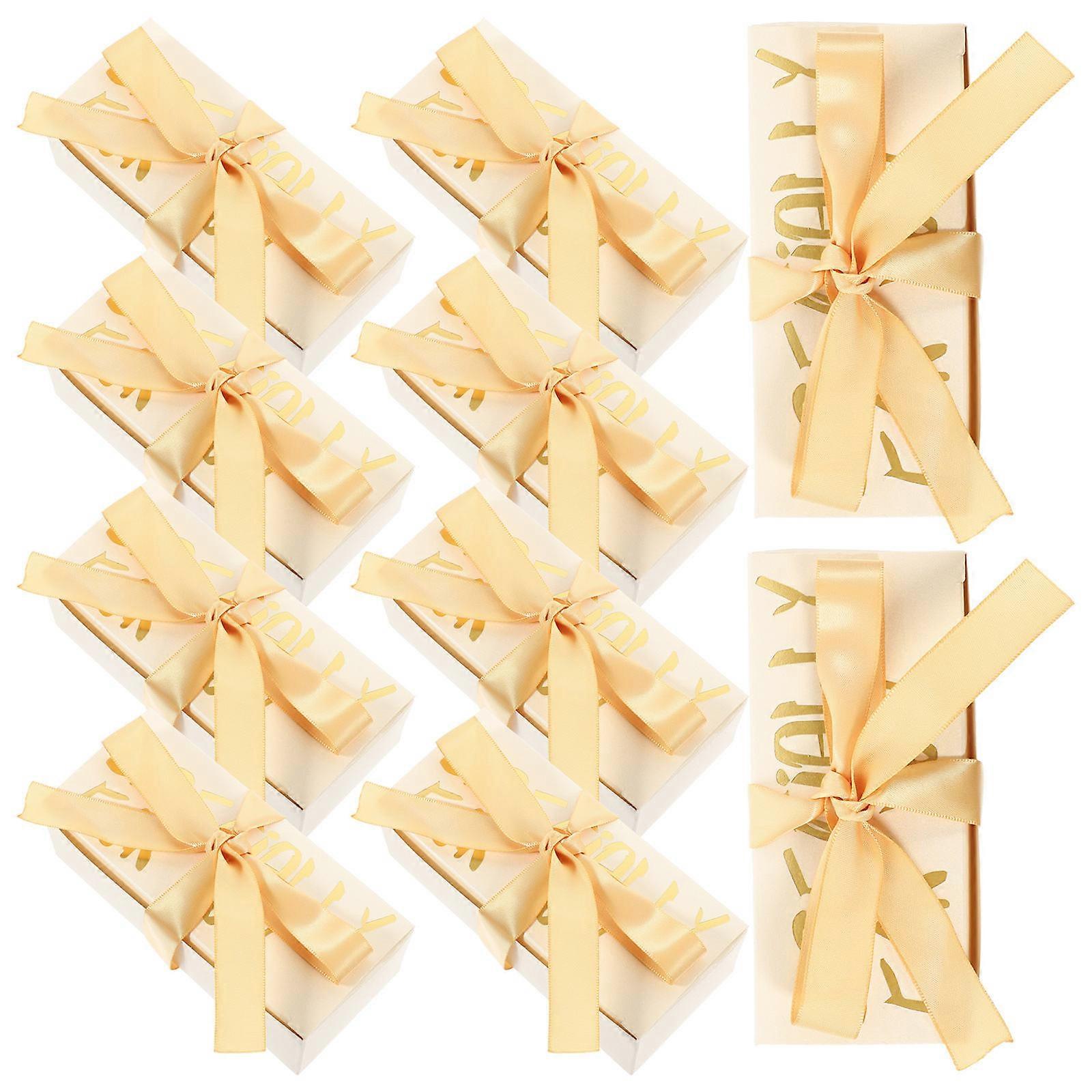 Empty Chocolate Box Rectangular Paper Candy Cases 4.9×2.2×1.6in Engagement Chocolate Boxes 20Set