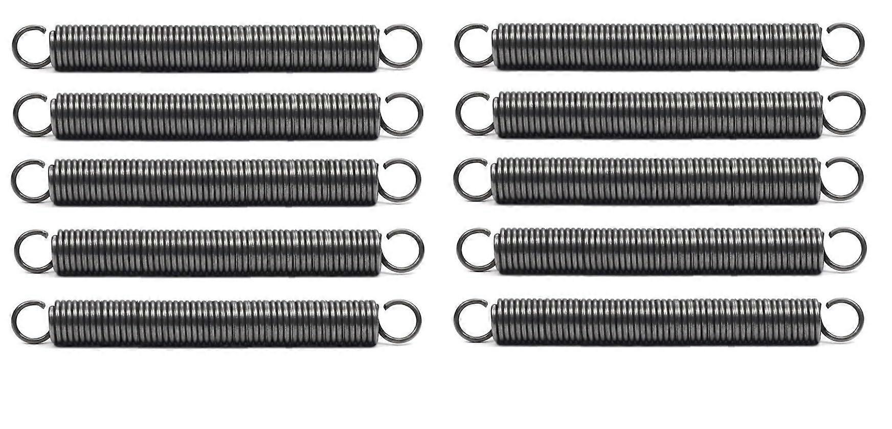 Tension spring Extension spring With hook 120mm, Diameter 1.6mm, Outer diameter 10mm 10Pieces
