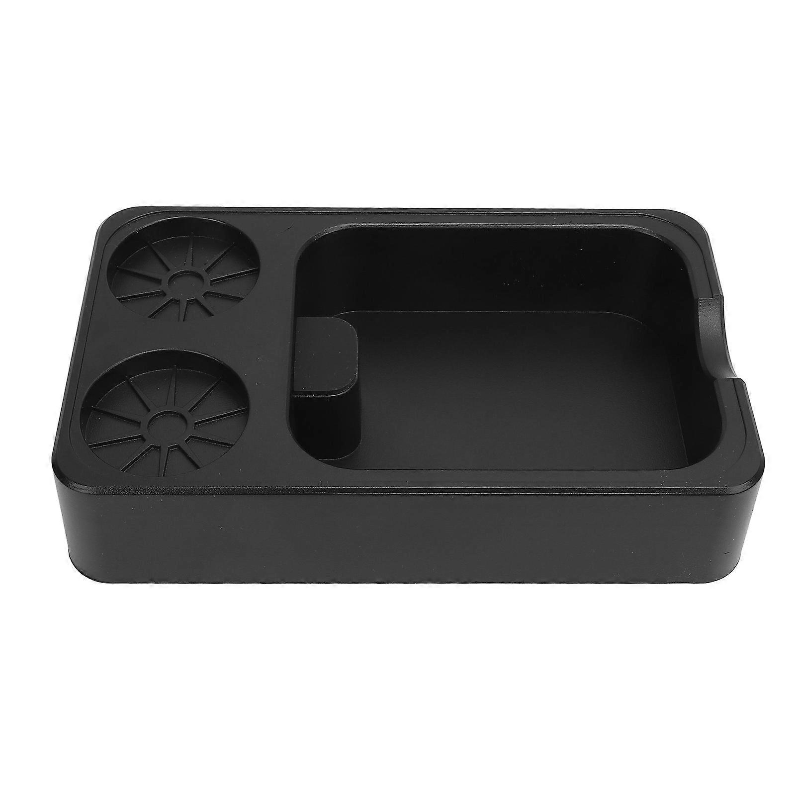 Multifunctional ABS Coffee Tamper Box Organizer for 51mm 53mm 58mm Portafilter Tamper Black