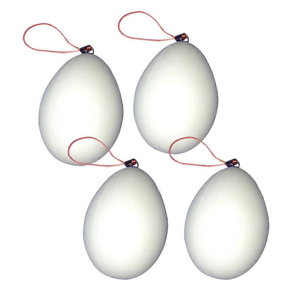 Hand Painted Eggs 10Pcs White Plastic Easter Eggs for Kids Playing DIY Ready